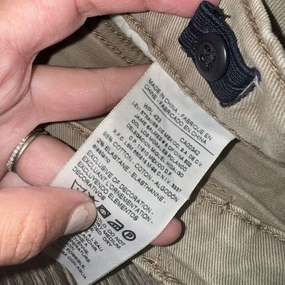 Signature by Levi Strauss Tan Chino Skinny Denim Jeans - Picture 6 of 8